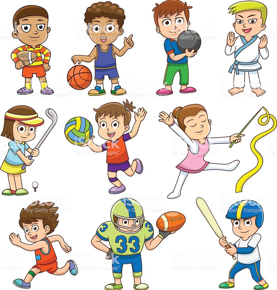 Дети разный спорт