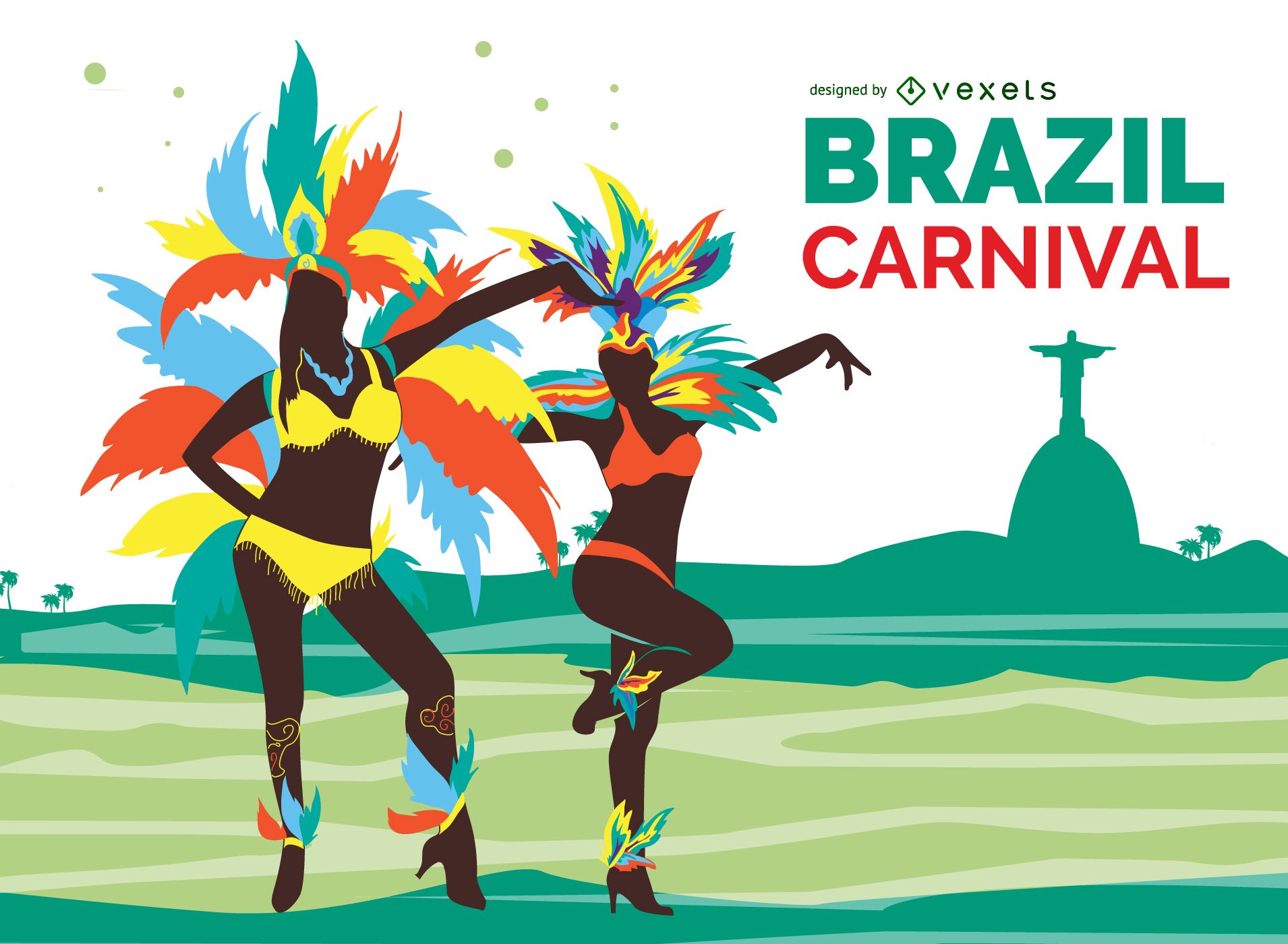 Бразильский карнавал рисунок