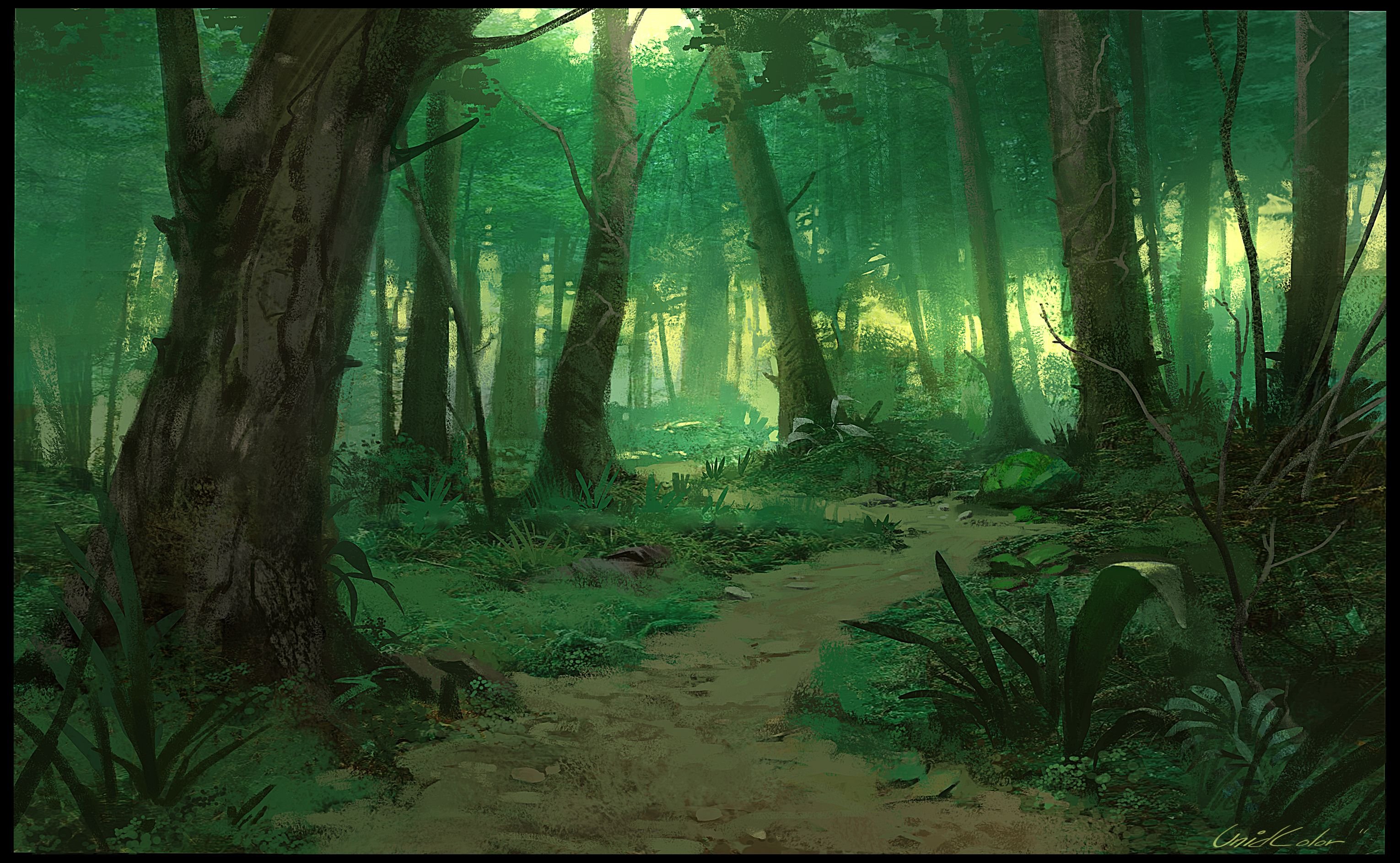 Дремучий лес аниме