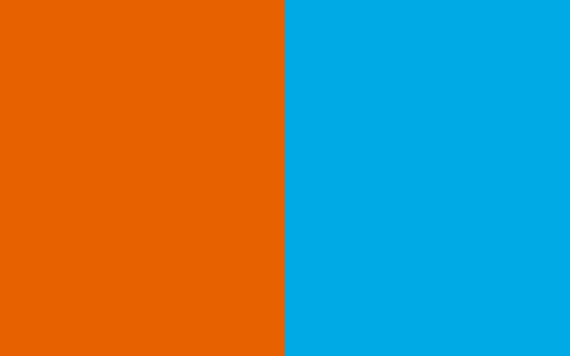 Оранжевый и синий