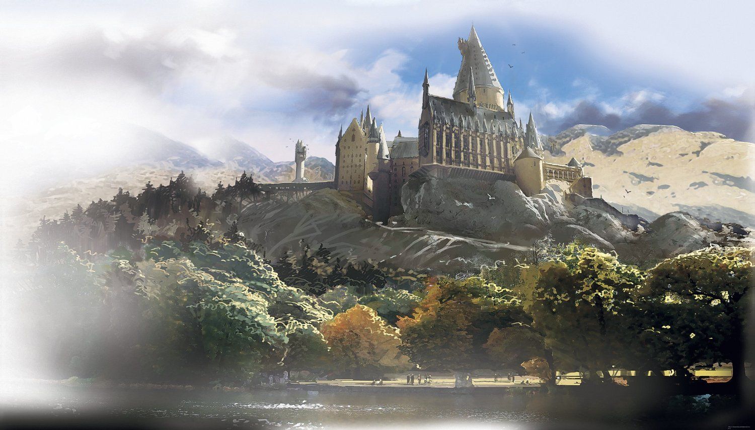 Хогвартс панорама замка